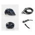 Bontrager Helmet White and Kryptonite 1018 Combo Cable Lock