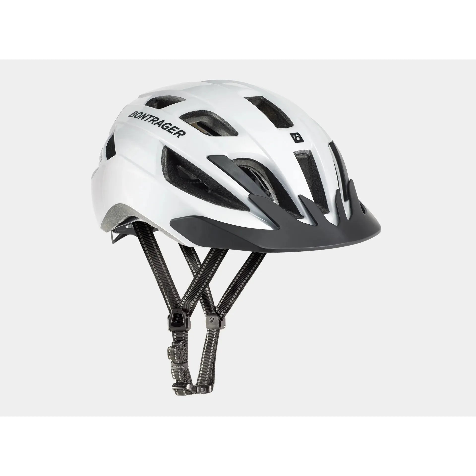 Bontrager Helmet White and Kryptonite 1018 Combo Cable Lock