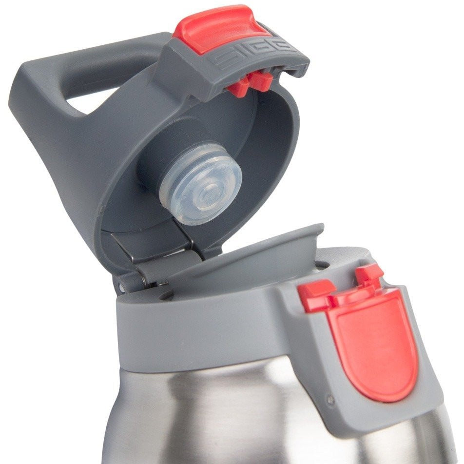 SIGG Hot and Cold One Water Bottle 0.5L Brushed Steel with Tea Filter