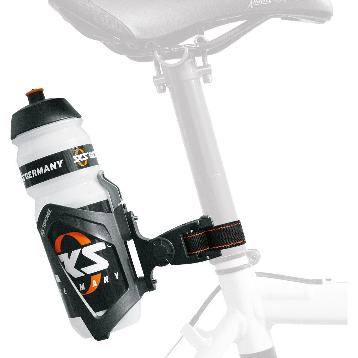 SKS Velocage Bottle Cage Glossy Black/White