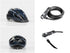 Bontrager Helmet Blue and Kryptonite 1018 Combo Cable Lock