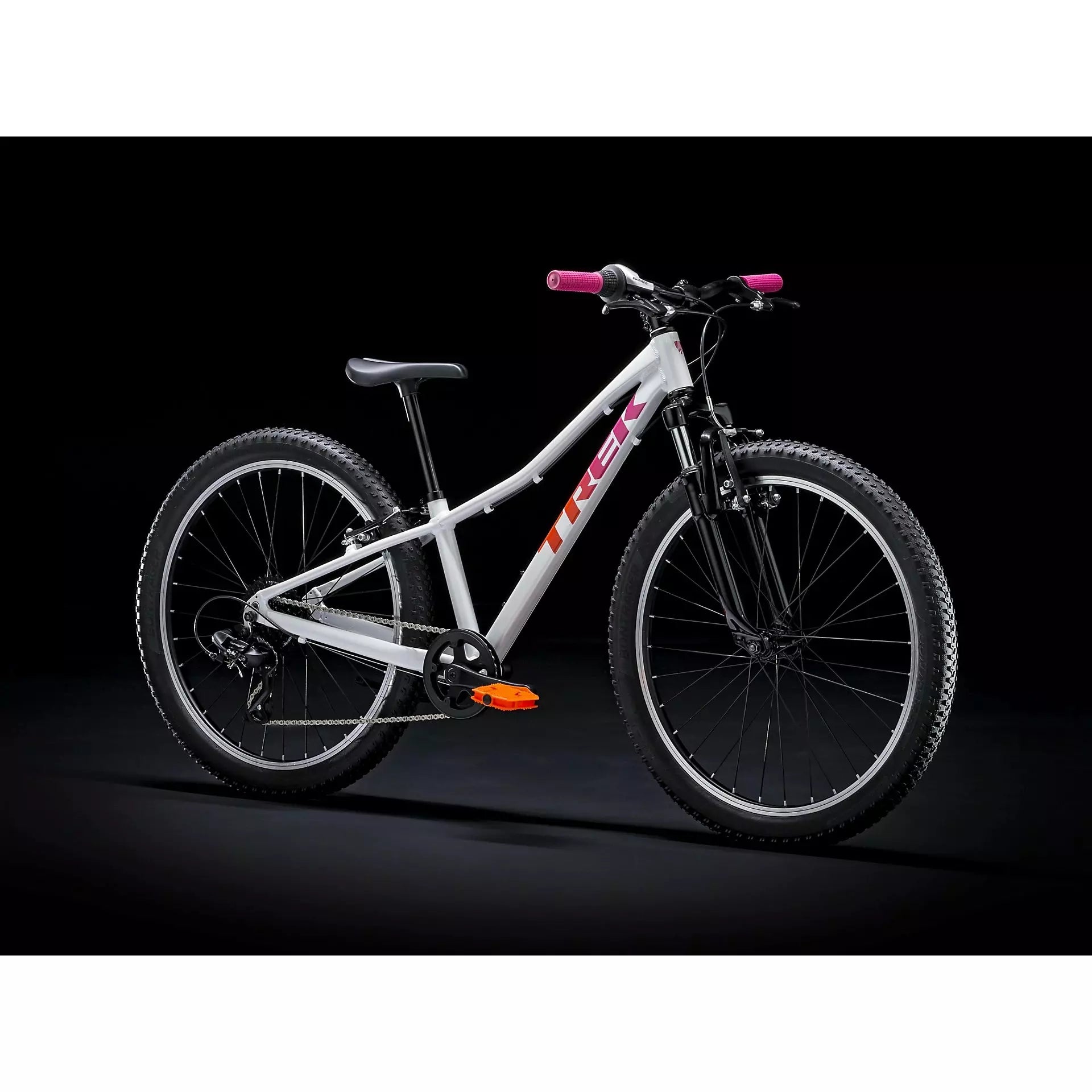 Trek Precaliber 24 Girl's 8-Speed Suspension Crystal White